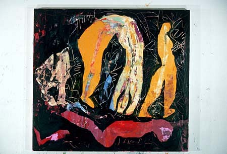 Dana Gordon
Olduvai Lullaby, 1986
oil on canvas, 76 x 83 inches