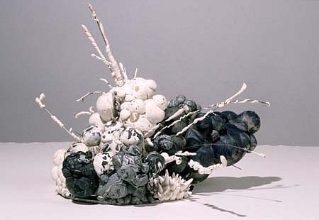 Heide Fasnacht
Pearl Harbor, 1998
polymer clay and metal, 8 1/2 x 12 x 10 3/4 inches