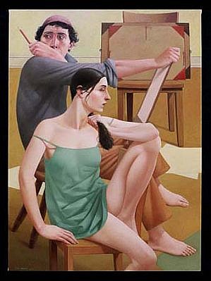Alan Feltus
The Painter and His Muse, 2000
oil, 43 3/8 x 31 1/2 inches