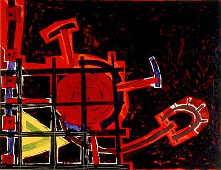 Yury Frolov
Construction, 1989
oil on canvas, 71 x 51 inches