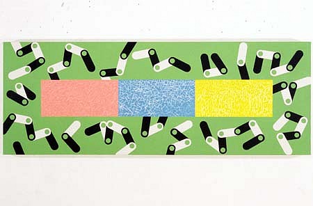 Susan Elias
Cell Boogie Woogie, 1996
acrylic on canvas, 22 x 60 inches
