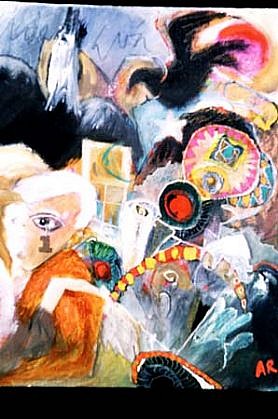 Alfredo De La Rosa
Las Ramblas, 1996
oil on canvas, 12 x 10 inches