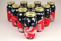 Jack Daws, Pickled Flags
2001, US flags, vinager solution, canning jars