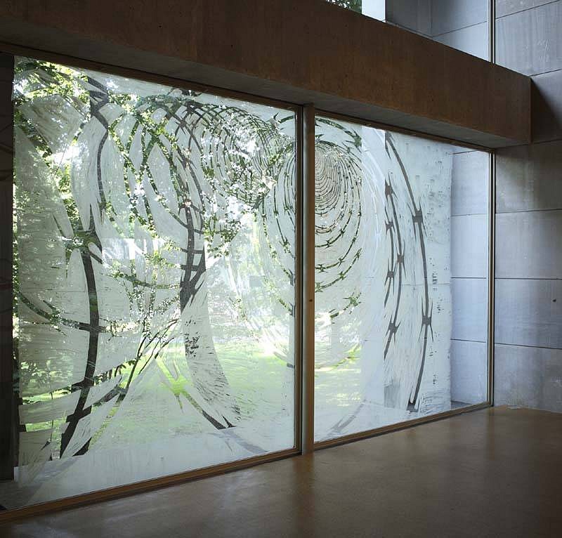 Shoshana Dentz
Portal No. 10, 2006
gouache on glass, 120 x 180 inches