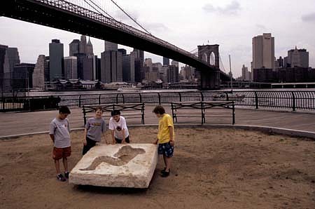 Steven Dolbin
Perception of Absence, 2000
hollow reinforced conrete, water, acrylic stain, 55 x 55 x 16 inches
