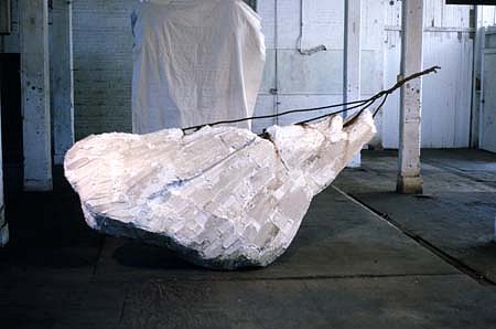 Steven Dolbin
Bound, 1990
styrofoam, concrete, steel, 120 x 48 x 36 inches