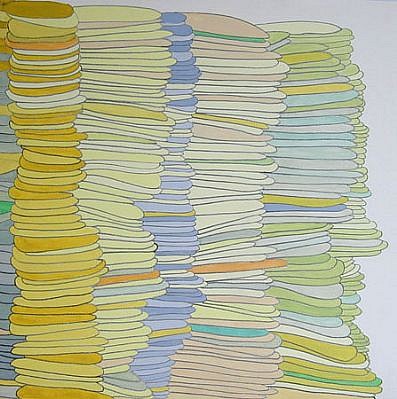 Susan Dory
Blue Growth Chart, 2004
acrylic, enamel on canvas over panel, 24 x 24 inches