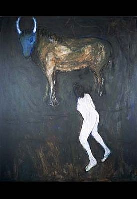 Sherman Drexler
Woman and Blue Head Bull, 2004
oil on canvas, 60 x 72 inches
