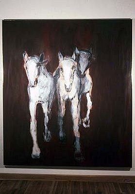 Sherman Drexler
Three Horses, 2002
oil on canvas, 71 x 81 inches