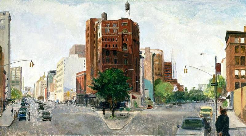Peter Colquhoun
Lower West Broadway, 1996
oil on board, 24 x 45 inches