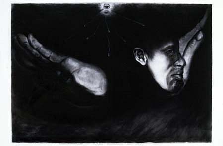 Antonio Coro
Flying Again, 2005
paper, charcoal, white conte, 44 x 30 inches