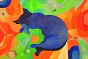 Letizia Cortini, My Cat is a Dreamer
2004, oil and collage on canvas