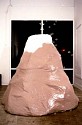 Michael Coughlan, Self Portrait as a Small Volcano
1994, paper mache, buble machine