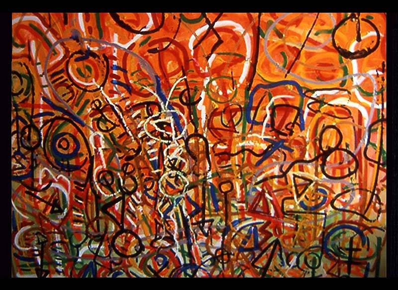 Derek Culley
In the name of science, 2003
acrylic, oil on canvas, 32 x 40 inches