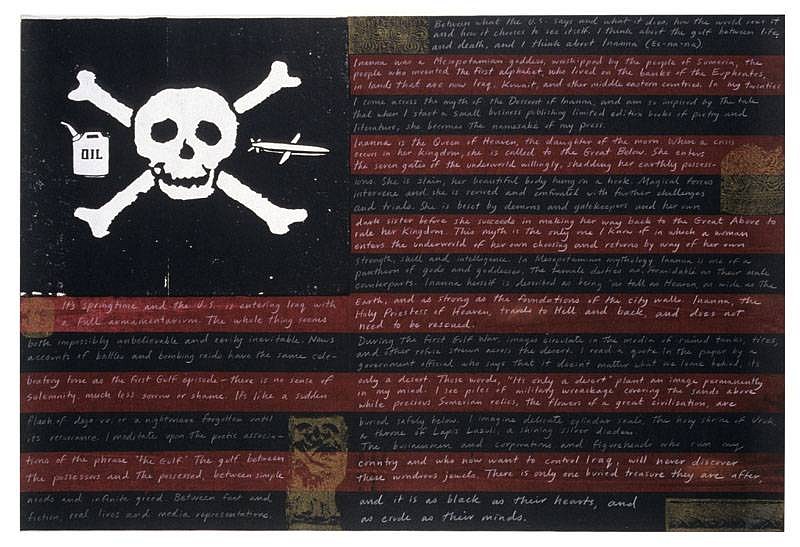 Maureen Cummins
The Flag Project, 2006
silkscreen print, 26 x 32 inches