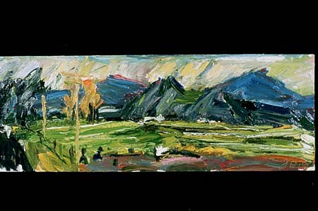Thomas Brady
Timber Ridge, 1999
oil, 20 x 55 inches