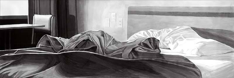 Buddy Bunting
Idaho Bed, 2007 - 2008
ink on paper with pencil, 45 x 139 inches