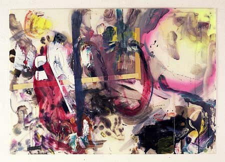 Leonard Bullock
Little Suchbild, 2000 - 2004
oil, venetian medium, spray on polystyrol, 75 x 97 cm