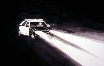 Buddy Bunting - Patrol Car, Black and White, Fontana, California