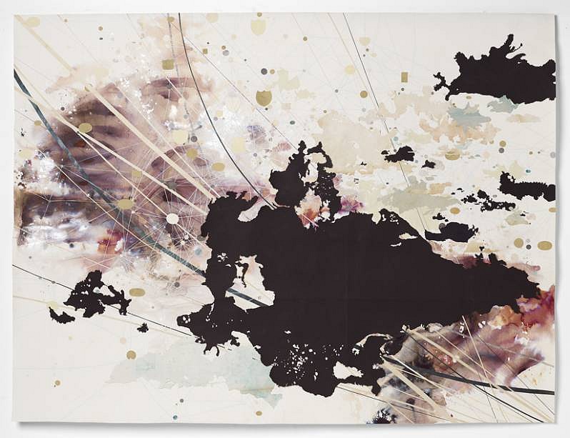 Valerie Britton
String Theory, 2009
ink, collage, graphite and gouache on paper, 72 x 96 inches