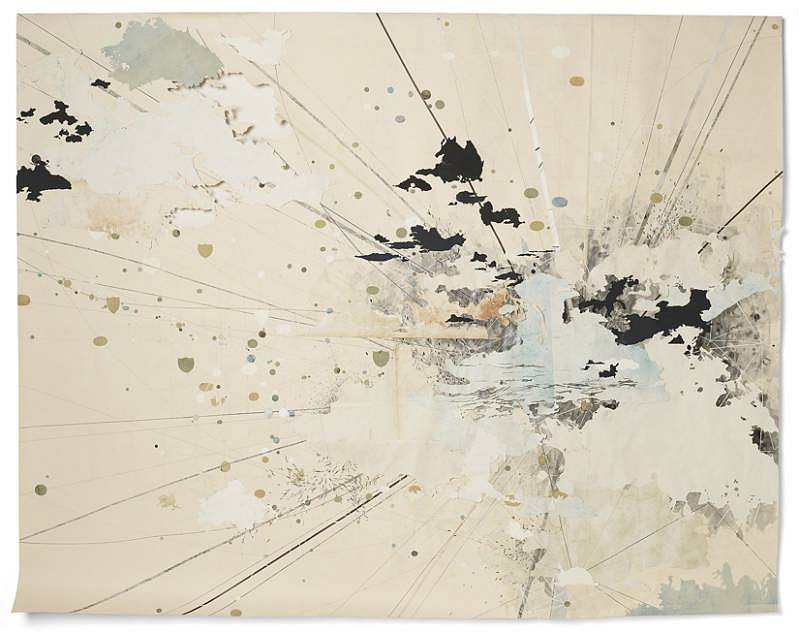 Valerie Britton
Under the Ruptured Sky, 2010
ink, graphite and collage on paper, 54 x 72 inches