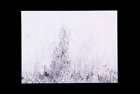 Marcus Bjernerup
New Black Mountain, 2004
pencil and acrylic on paper mounted on paper, 18 x 24 inches