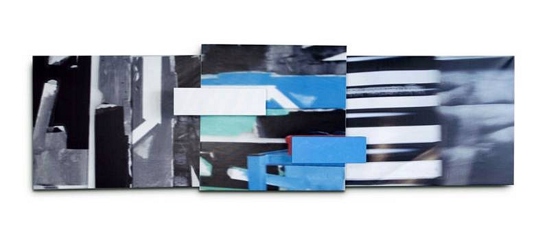 Javier Balda
Untitled, 2009
ink jet and collage on pvc canvas, 200 x 700 x 40 cm