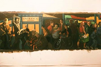 Jack Beal - Painting for Subway Mosaic