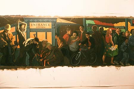 Jack Beal
Painting for Subway Mosaic, 1998 - 2000
oil on canvas, 42 x 120 inches