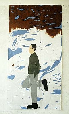 Amnon Ben-Ami
Stork, 2004
oil on satin, 300 x 155 cm