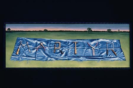 Elizabeth Berdann
Martyr, 1994
oil on copper, 4 1/4 x 12 inches