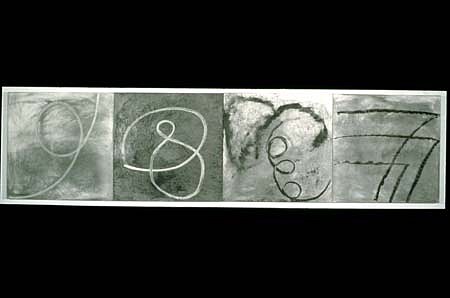 Candida Alvarez
Los Numeros, 1994
oil on birch panels, 24 x 96 inches