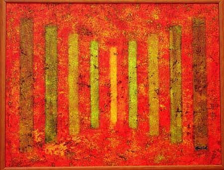Lionel Amosset
Magic Columns
oil on paper