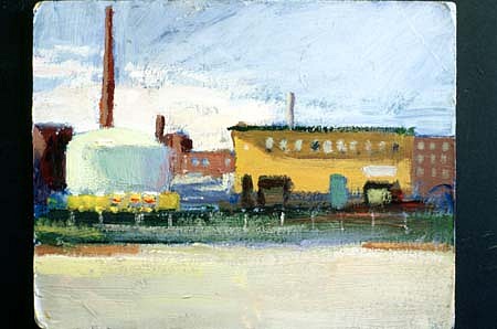 David Andrus
Green Tank #1, 1998
oil on board, 16 x 20 inches