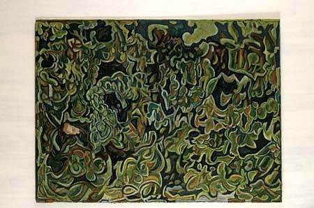 Peter Arakawa
Sushi Land or Floating Tofu, 1993
oil on masonite, 32 x 24 inches