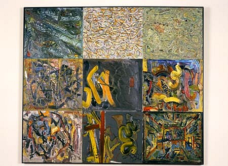 Peter Arakawa
Portrait of Nam June Paik, 2003
oil on canvas composite, 48 x 60 inches