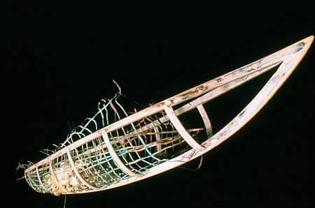 Lawrence Argent
Ein Light, 1988
mixed media, 144 x 72 x 84 inches
Installation