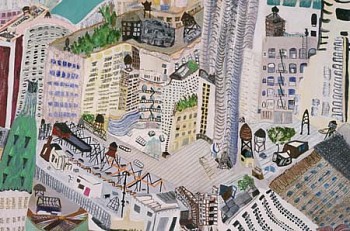 Olive Ayhens -&nbsp;Manhattan Rooftops