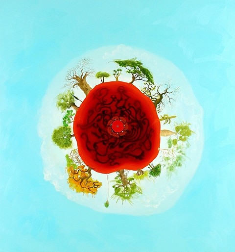 Emily Cheng
Tree Planet, 2008
oil on canvas, 63 x 59 in.
