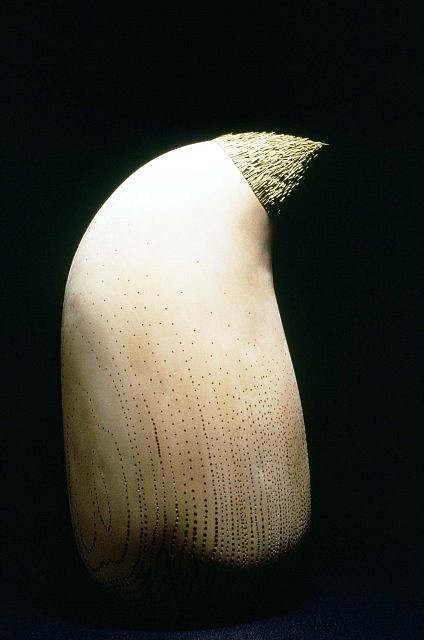 Kyoung Ae Cho
Meditation, 1993
wood, pine needles, 14 x 7 1/2 x 6 1/2 in.