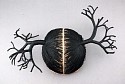 Sonya Clark, Two Trees
2002, wool felt, linen thread