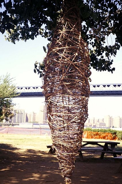 Ursula Clark
Cacoon, 2001
willow, wire, yarn, 138 x 42 x 42 in.