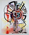 Sarah Cain, Losing the Calm
2007, latex, acrylic, gouache, ink on paper