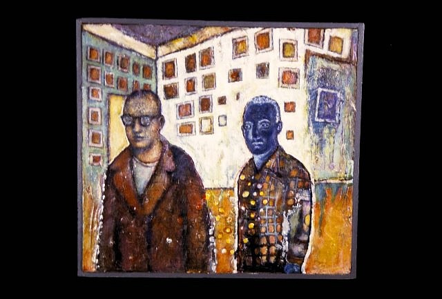 John Carey
Two Figures, 2000
acrylic on wood, 12 x 12 in. (30.5 x 30.5 cm)