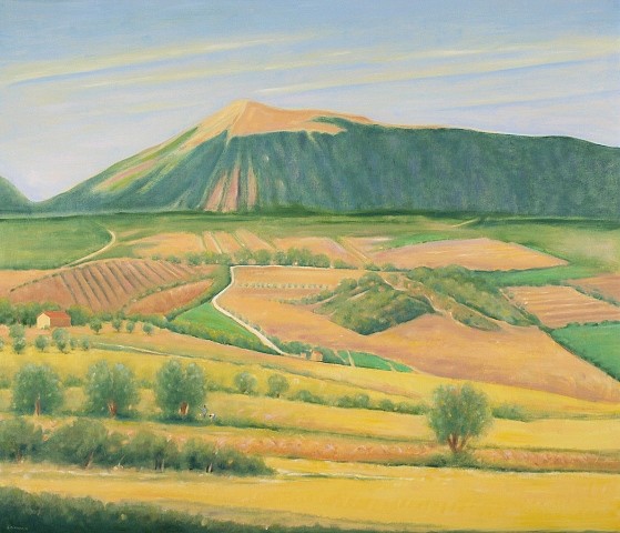 Ray Ciarrocchi
Fertile Valley - Montagna Dei Fiori, 2010
oil on linen, 48 x 56 in. (121.9 x 142.2 cm)