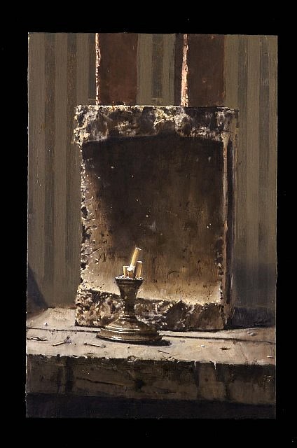 C. William Ciccariello
S.F., 2002
oil on board, 18 x 12 in. (45.7 x 30.5 cm)