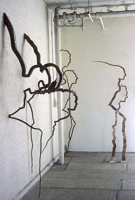 Rosemarie Castoro
Sarcophagi, 1994 - 1998
welded stainless steel, 81 x 20 x 3 in.