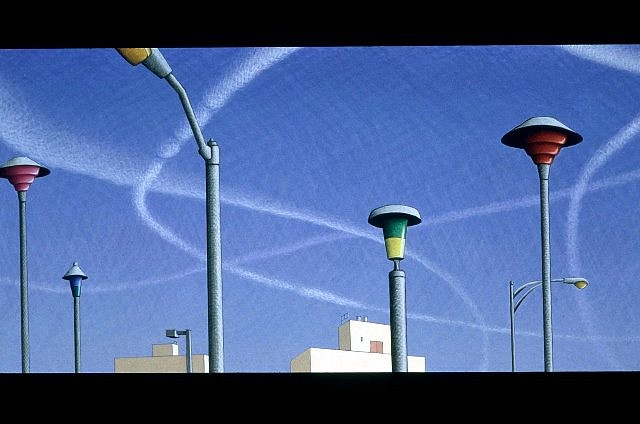 Paul Chidester
Trails, 1997
egg tempera on panel, 24 x 11 1/2 in.