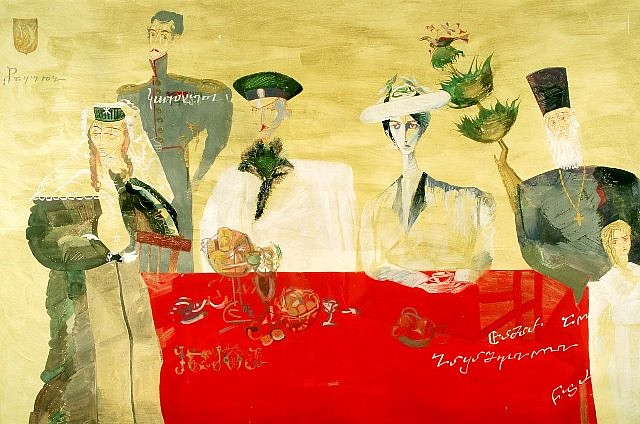 Levan Chogoshvili
from the series "Destroyed Nobility", 1970 - 1990
paper, tempera, 100 x 70 cm