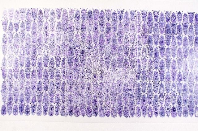Nancy Friedemann
Byzantine Grid, 2004
ink on mylar, 90 x 180 cm